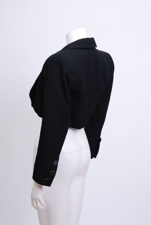 Women's Yves Saint Laurent Cropped Smoking Jacket For Sale
