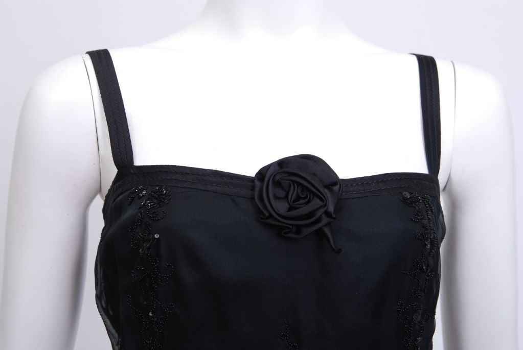 Valentino Black Sequin Gown 2