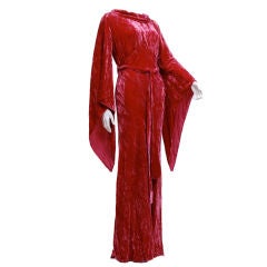 Vintage Silk Velvet Negligee