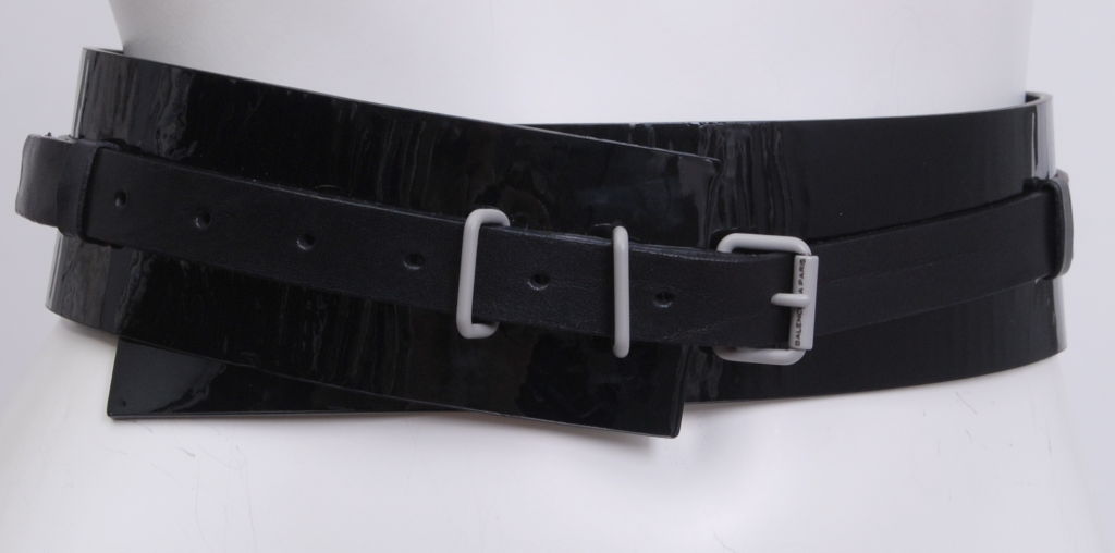 Balenciaga Black Patent Belt