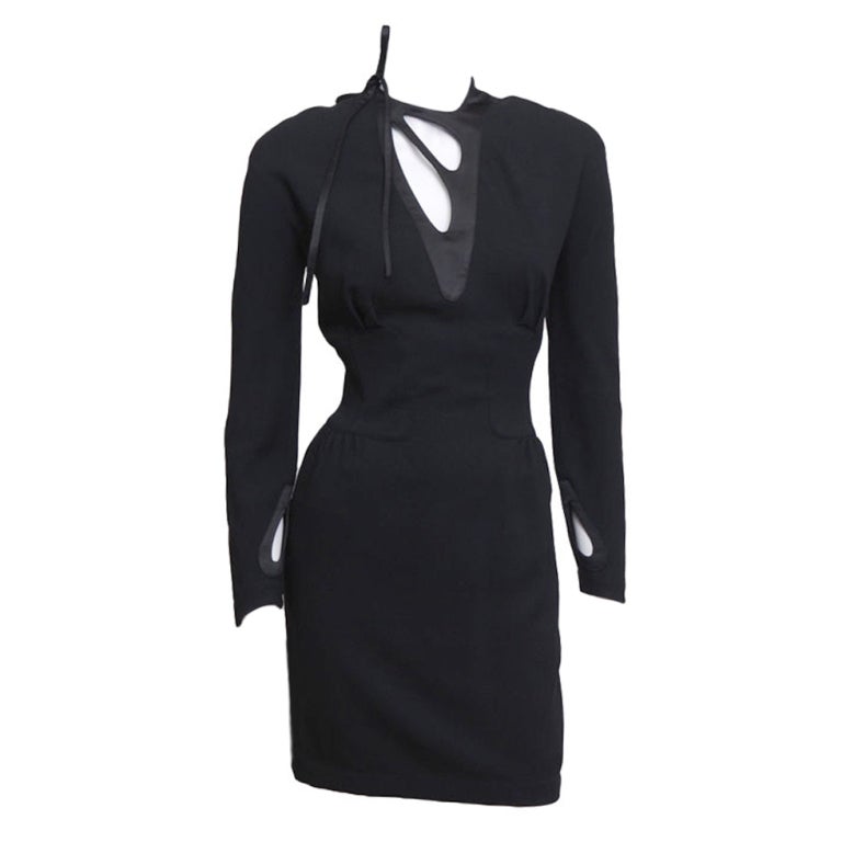 Thierry Mugler Cut Out Tear Drop Dress For Sale