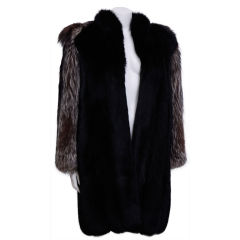 Retro YSL Fox Fur Chubby with attached fox heads