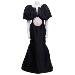 Vintage Oscar De la Renta Silk Taffeta Gown