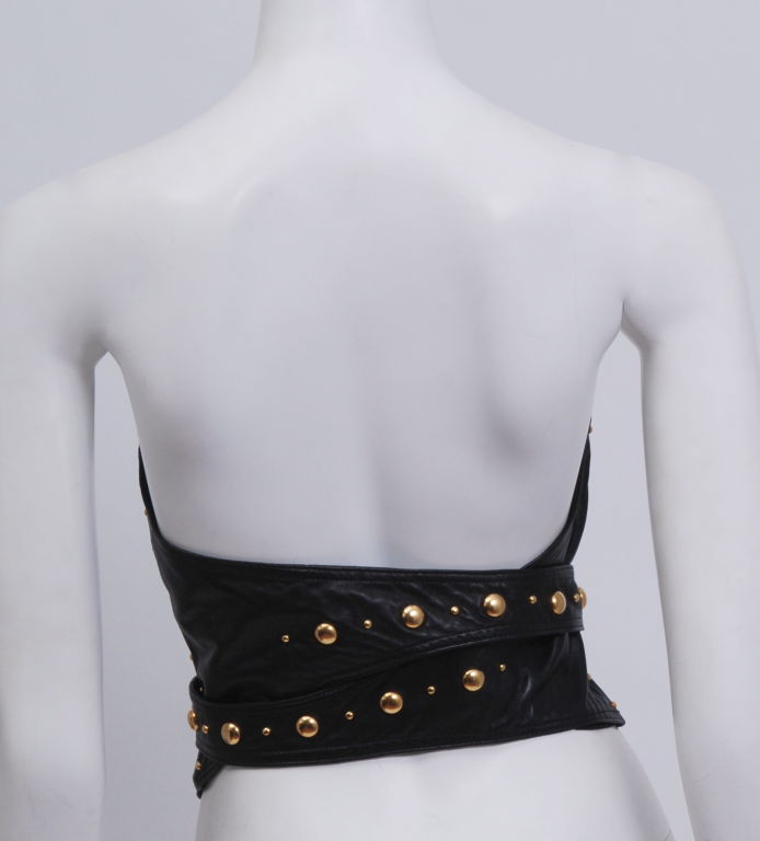 Women's Early Isaac Mizrahi Leather Bustier