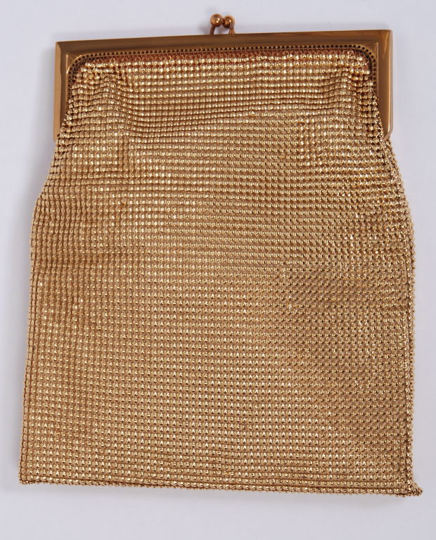 Whiting and Davis Gold Mesh Clutch