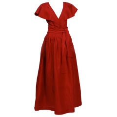 Oscar De la Renta Silk Organza Gown