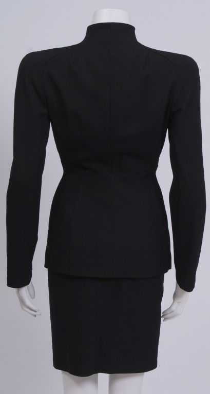 Thierry Mugler Black Skirt Suit
