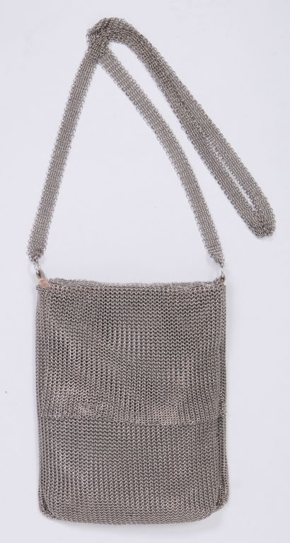 Leo Narducci for Whiting and Davis Metal Mesh Bag In Excellent Condition For Sale In Topanga, CA