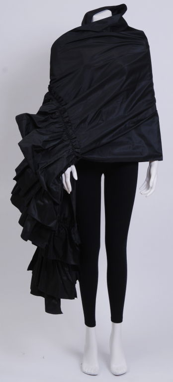 Dior Silk Taffeta Ruffled Opera Wrap 2