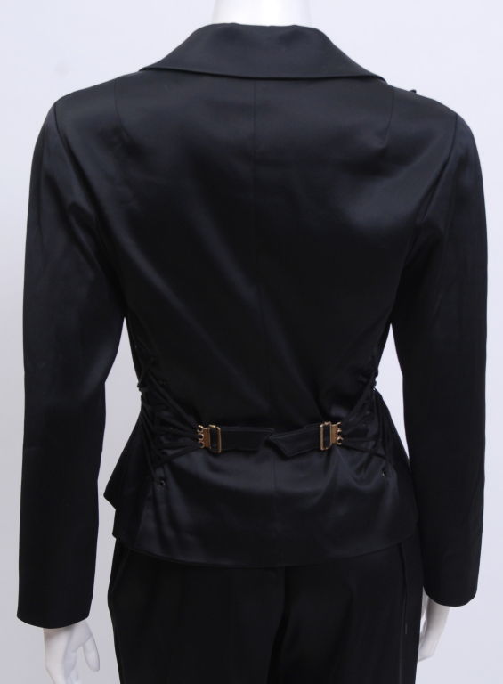 Women's Dior Silk Satin Pant Suit For Sale