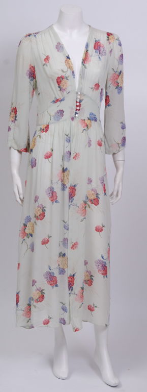 Debbie Harry Collection 40's Sheer Floral Dress