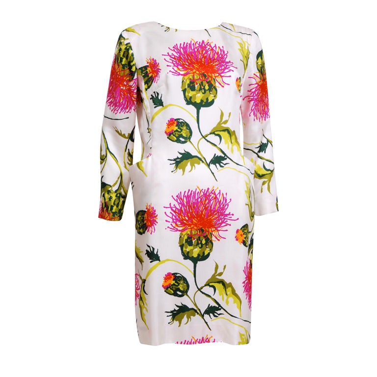 Debbie Harry Vintage Collection Silk Floral Dress For Sale