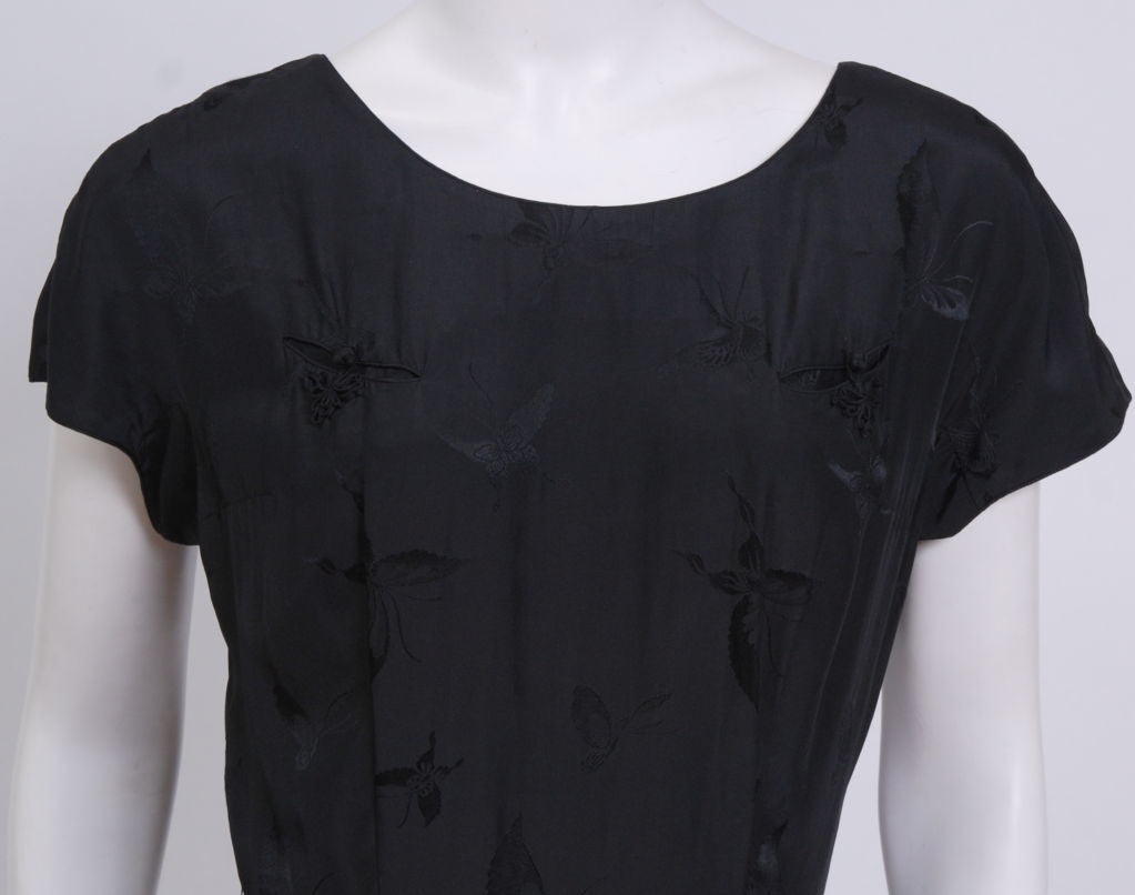 Black Debbie Harry Vintage Collection50's Silk Day Dress For Sale