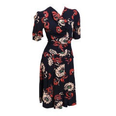 Debbie Harry Used Collection 40's Floral Dress