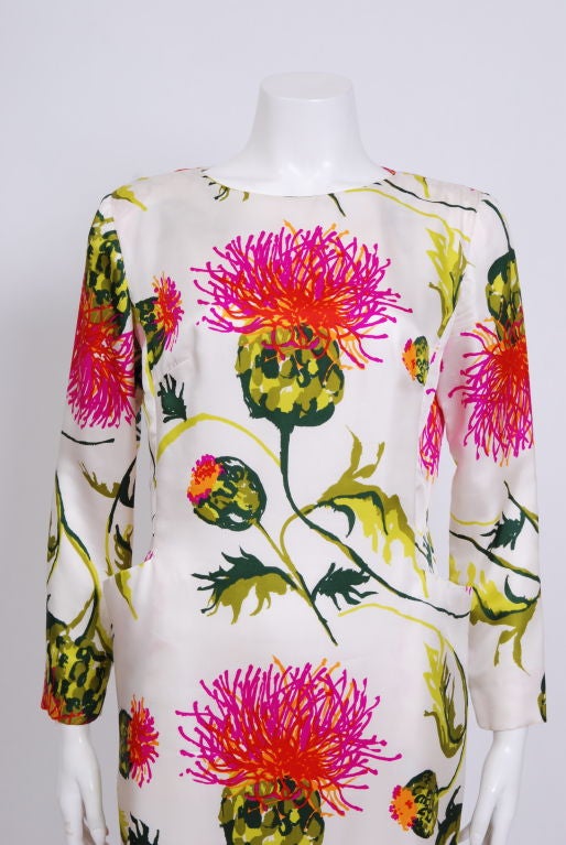 Debbie Harry Vintage Collection Silk Floral Dress For Sale 1