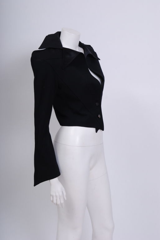 Early Thierry Mugler Gold Label Jacket In Excellent Condition For Sale In Topanga, CA
