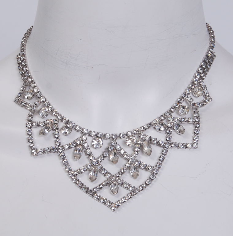 Kramer rhinestone necklace. Adjustable. Kept in excellent condition.
