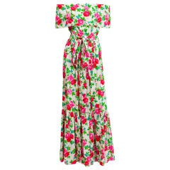 YSL Silk Floral Dress