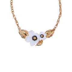 Louis Feraud Floral necklace