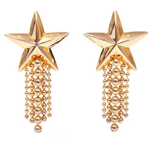 Large Star Beam Earrings For Sale