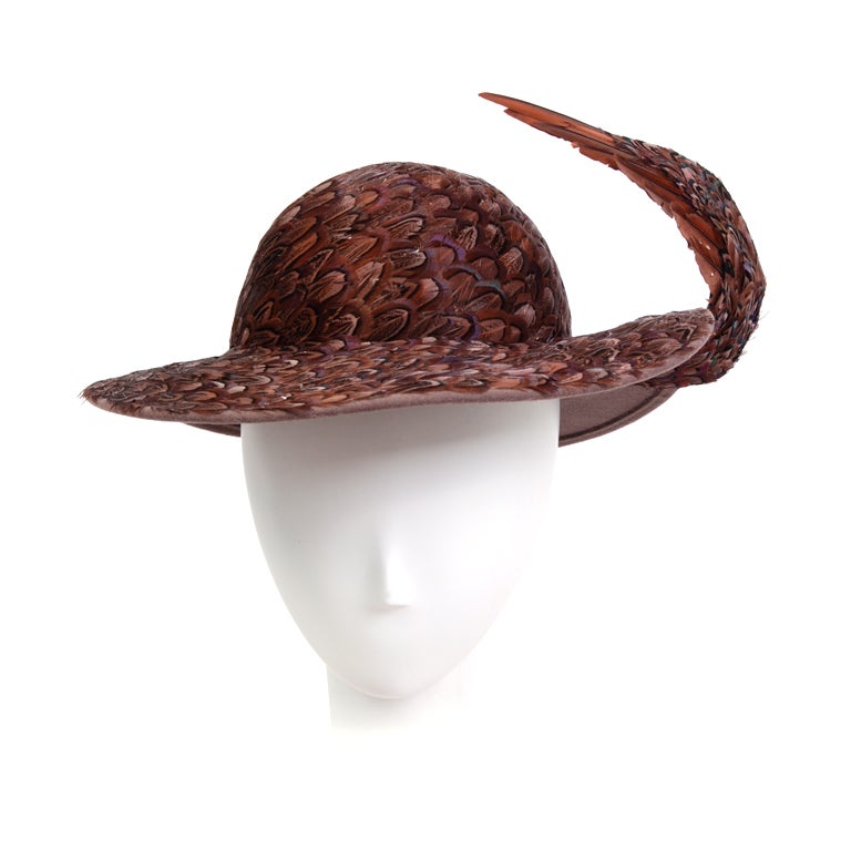 Jack McConnell Feather Hat For Sale