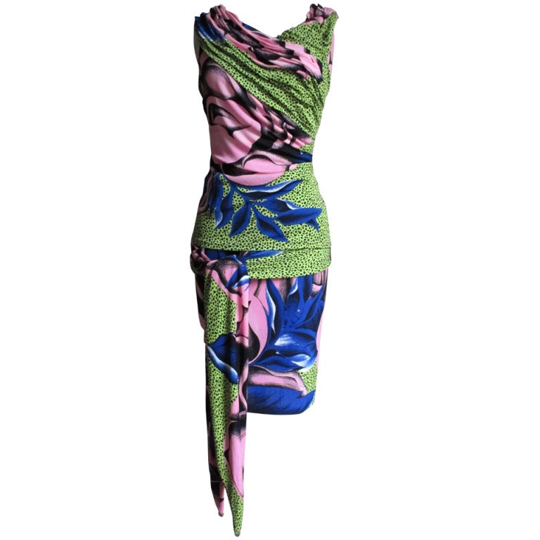 Early Gianni Versace Skirt and Top For Sale at 1stdibs