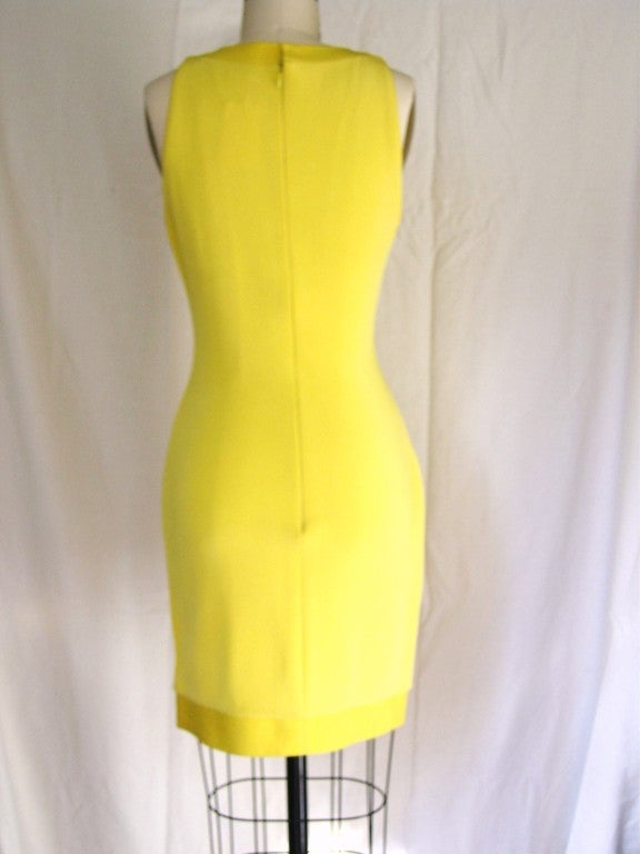 1990's Gianni Versace Couture Slash Front Bandage Dress In Excellent Condition In Water Mill, NY