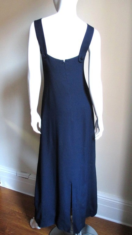 1970's Pierre Cardin Circle Cutout Dress In Excellent Condition In Water Mill, NY