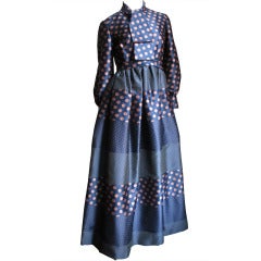 Vintage 1960's Geoffrey Beene Silk Gown