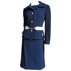 1960's Originala Mod Dress & Jacket w Leopard Buttons 7