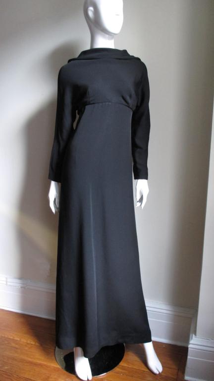 1960's Pierre Cardin Maxi Dress In Excellent Condition In Water Mill, NY