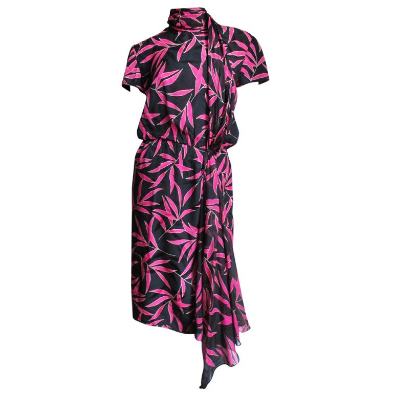 Valentino Boutique Silk Dress With Open Back