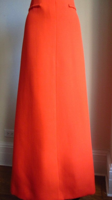 Women's 1970's Courreges Cut-out Back Maxi Dress