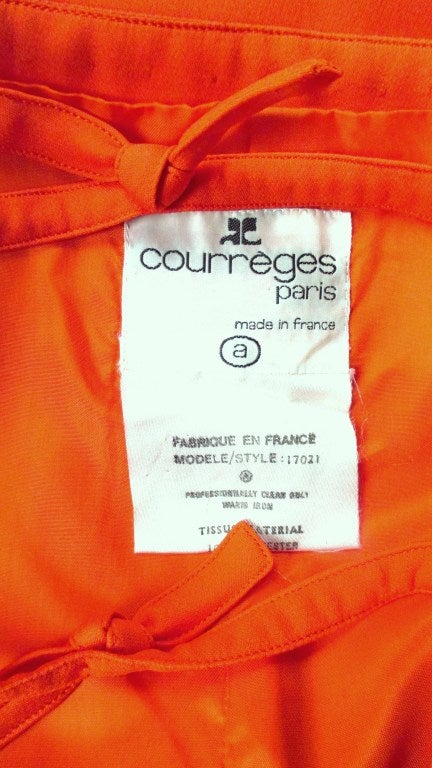 1970's Courreges Cut-out Back Maxi Dress 6