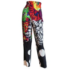 Early 90's Gianni Versace Couture Silk Pants 6