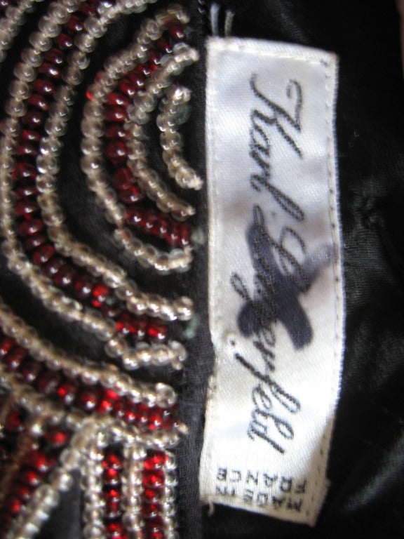 Vintage Karl Lagerfeld Stunning Intricately Beaded Silk Dress 4