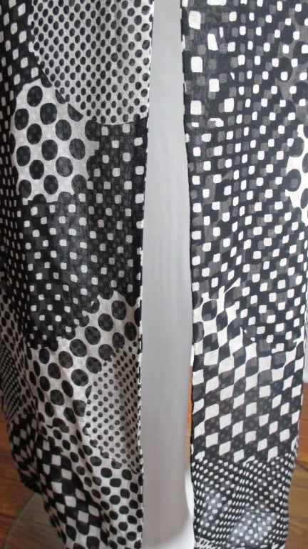 Women's 1970's Pierre Cardin Silk Bell Sleeve Maxi