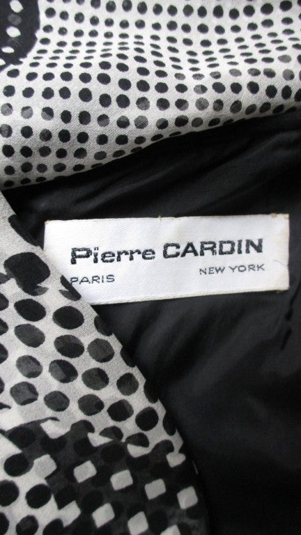 1970's Pierre Cardin Silk Bell Sleeve Maxi 4