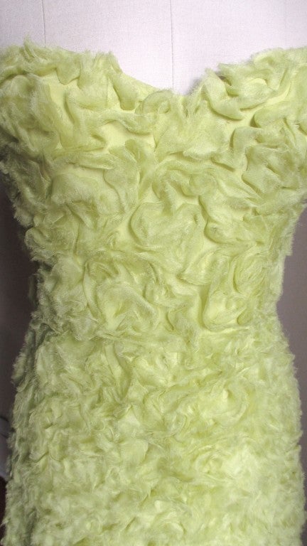 Ferragamo Silk Ruffles Bustier Dress