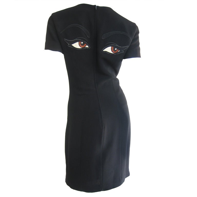 Moschino "Eyes" in Back Dress