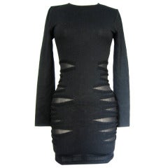 Versace Knit Dress With Mesh Cut-outs 8