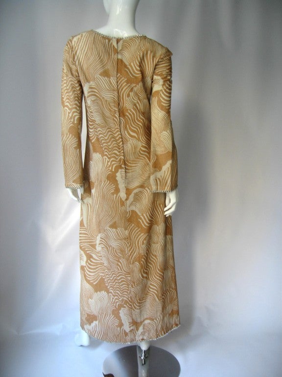 Women's 1970's Mod Pierre Cardin Maxi Dress