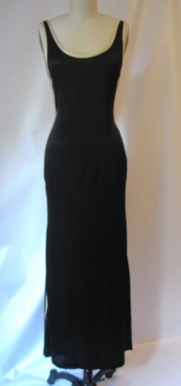 Gaultier Vintage Silk Dress w Emboidery & Number Appliques 3