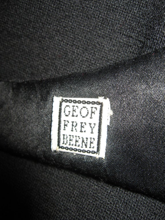 Women's Geoffrey Beene Vintage Asymmetric Cut Out Back Gown