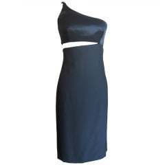 Gianni Versace Vintage One Shoulder Dress w Cut-out 2
