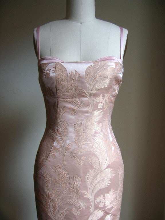 silk bustier dress