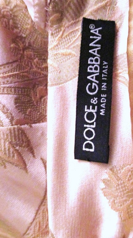 Dolce & Gabbana Silk Corset Bustier Dress w Back Lacing 1
