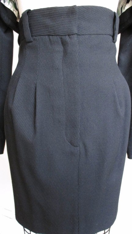 1990's Byron Lars Upside Down Tuxedo Jacket & Skirt In New Condition In Water Mill, NY