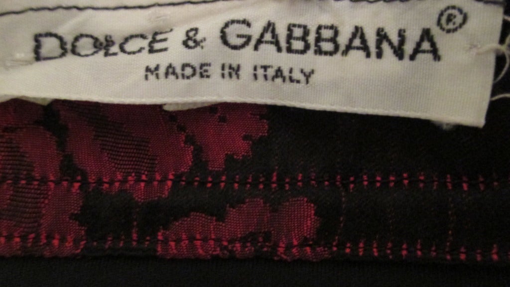 Dolce & Gabbana Silk Lace Up Corset Skirt 1