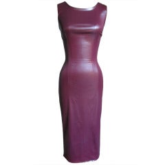 Dolce 
Gabbana Fitted Wet Look Dress